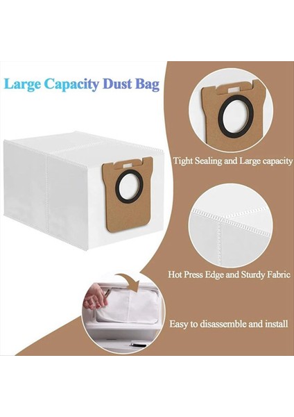 18 Adet Xiaomi X20+/X10+/X20 PLUS/X10 Plus Süpürme Makinesi Aksesuarları Ana Yan Fırça Paspas Filtresi Toz Torbaları (Yurt Dışından) fırsatları