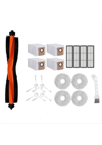 18 Adet Xiaomi X20+/X10+/X20 PLUS/X10 Plus Süpürme Makinesi Aksesuarları Ana Yan Fırça Paspas Filtresi Toz Torbaları (Yurt Dışından) indirimleri