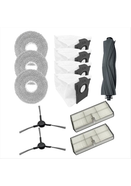 Dreame L10S Ultra Gen 2 Robotlu Süpürge Yedek Parça Ana Fırça Yan Fırça Filtre Paspas Bezi Toz Torbası (Yurt Dışından) fırsatları