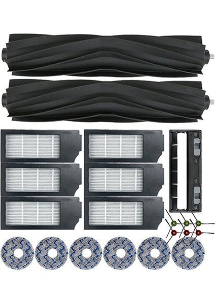 Ecovacs Deebot X1S X1S Pro Toz Torbası Hepa Filtre Paspas Bez Elektrikli Süpürge Için Yedek T10 T20 Ana Fırça Kapağı (Yurt Dışından) modelleri