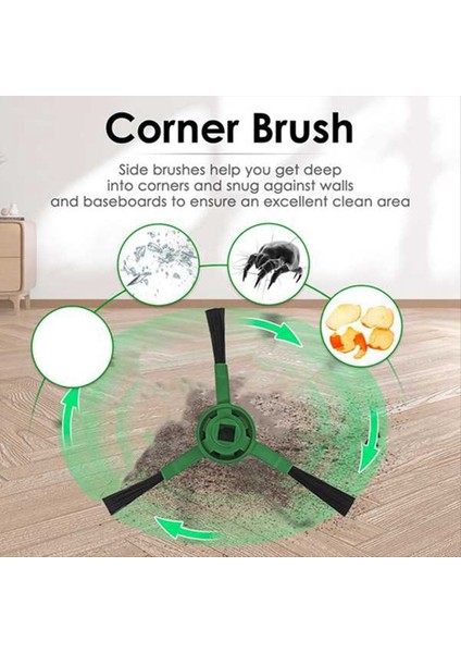 Irobot Roomba 205/ARTI 405/ARTI 505 Combo Elektrikli Süpürge Parçaları Değiştirilebilir Yıkanabilir Ana Yan Fırça Için 7 Adet (Yurt Dışından) indirimleri