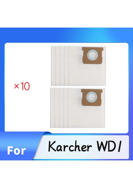 Karcher Wd1 Vakum Aksesuarları Için 10 Adet Toz Torbası 2 863-297 0 Toz Torbası Yedek Parçalarının Yerini Alır (Yurt Dışından) fiyatları