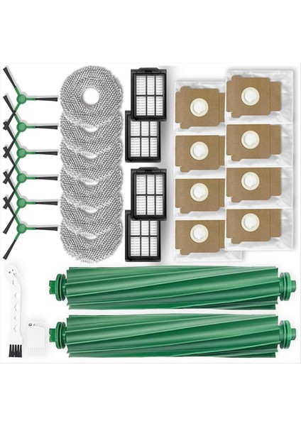 Irobot Roomba Plus 405 Combo/artı 505 Combo Robot Vakum Parçaları Için 28 Adet Ana Yan Fırça Filtreleri Paspas Pedleri Toz Torbaları (Yurt Dışından) fiyatları