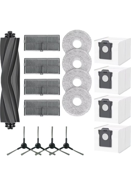 Dreame L40 Ultra AE/D20 ULTRA/RLD31SE/MOVA E40 Ultra Vakum Aksesuarları Ana Yan Fırça Filtresi Paspas Toz Torbası Için 17 Adet (Yurt Dışından) fiyatları