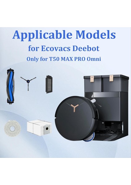 Ecovacs Deebot T50 Max Pro Omni Elektrikli Süpürge Aksesuarları Parçaları Için Yedek Kitler (Yurt Dışından) fiyatları