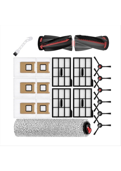 Aksesuarlar Kiti Eufy E25 OMNI/E28 Omni Robotlu Süpürge Parçası Ana Yan Fırça Hepa Filtreler Toz Torbası Rulo Paspas (Yurt Dışından) modelleri