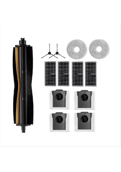 Dreame L10S Ultra Gen 2/L30S Ultra Temizleyici Parçaları Yedek Ana Yan Fırça Paspas Filtresi Toz Torbaları (Yurt Dışından)