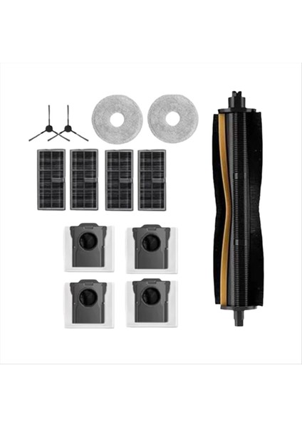 Dreame L10S Ultra Gen 2/L30S Ultra Temizleyici Parçaları Yedek Ana Yan Fırça Paspas Filtresi Toz Torbaları (Yurt Dışından) modelleri