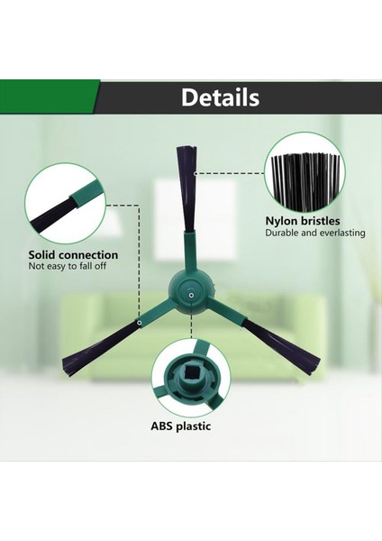 Irobot Roomba 705/505/405/205/105/ESSENTIAL Serisi Robot Süpürge Parçaları Için Kenar Süpürme Fırçası Yan Fırça (Yurt Dışından) fırsatları