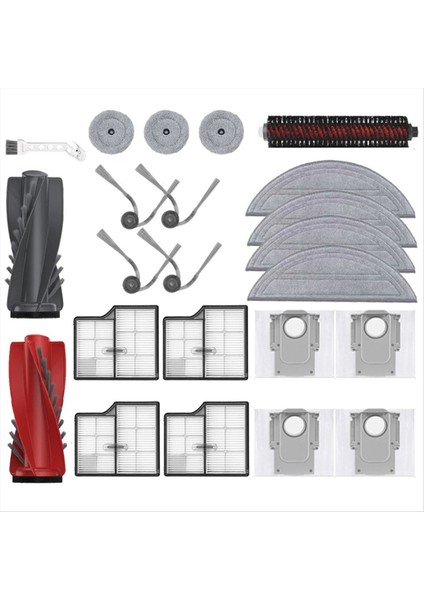 Roborock Saros 10/s9 Maxv Ultra Robotlu Süpürge Ana Yan Fırça Hepa Filtreler Paspas Bezleri Toz Torbaları (Yurt Dışından)