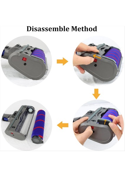 Zemin Fırça Kafası Aracı Dyson V6 DC58 DC59 DC61 DC62 Elektrikli Süpürge Fırçası Yumuşak Süpürgesi Silindir Kafası Zemin Aksesuarları (Yurt Dışından) modelleri