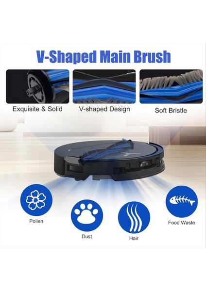 Ecovacs Deebot T50 MAX/T50 OMNI/T50 Pro OMNI/T50 Max Pro Omni Vakum Parçası Ana Yan Fırça Filtresi Paspas Toz Torbası Için 22 Adet (Yurt Dışından) indirimleri