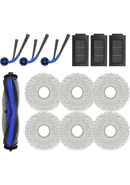 Ecovacs Deeboot T30C Vakum Eki Ana Yan Fırça Hepa Filtre Paspas Bezi Yedek Parçalar (Yurt Dışından)