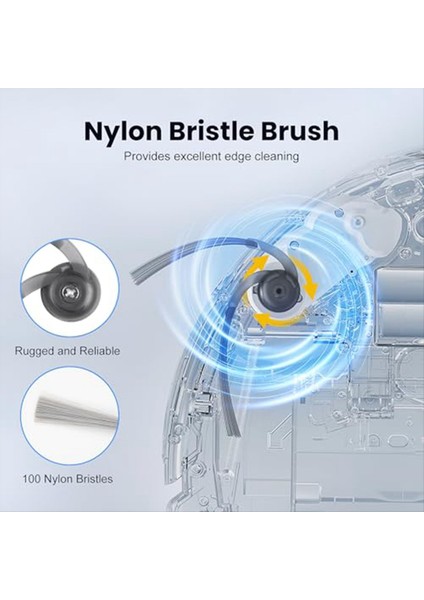 Roborock Qrevo Edge/edge S5A S5A Robot Vakum Aksesuarları Set Roller Fırça Yan Fırça Filtreleri Uzun ve Yuvarlak Paspas Pedleri (Yurt Dışından) indirimleri