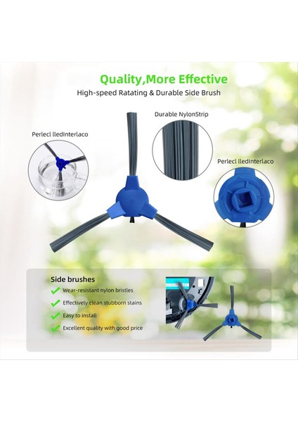 Eufy 11S Için Max G30 30C Max 15C Max Süpü Robot Aksersiyeleri Ana Roller Fırça Yan Fırça Filtre Aksesuarları (Yurt Dışından) fırsatları