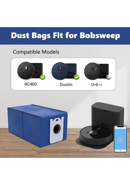 10 Adet Vakum Toz Torbaları Bobsweep RC400/BOBSWEEP Dustin/bobsweep Orb-I Robotlu Süpürge Parçaları Toz Torbası (Yurt Dışından) modelleri