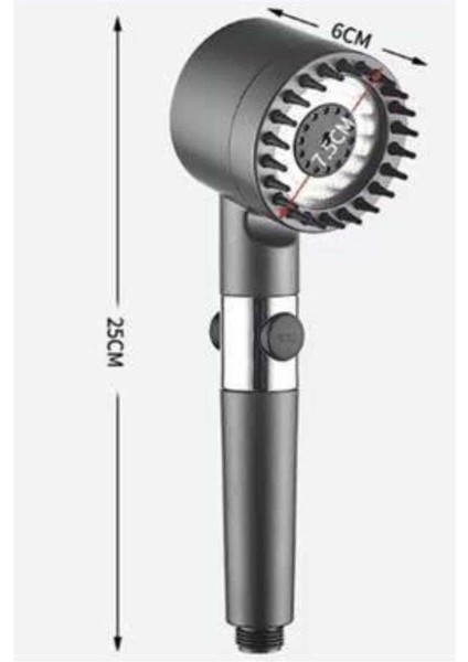 Yüksek Performanslı Masaj Etkili Su Tasarruflu Duş Başlığı Krom Kaplama Uzun - MB000X-2GW4Z indirimleri