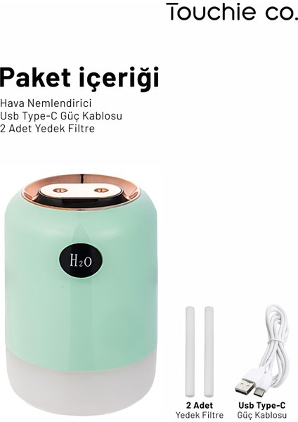 Co. Hava Nemlendirici 700 ml Ultrasonik Buhar Makinesi | TOC 1003