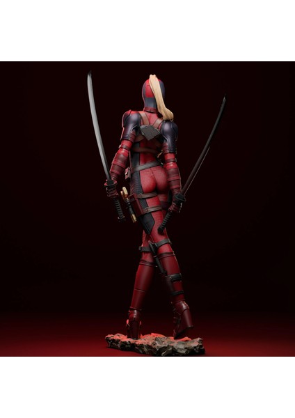 Deadpool 3D Figür Lady Deadpool 3D modelleri