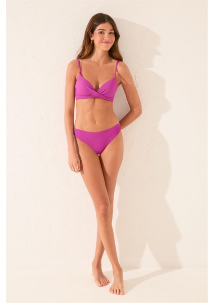 Pembe Klasik Fırfırlı Bikini Altı indirimleri