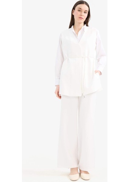 Wide Leg Basic Düz Geniş Paça Palazzo Pantolon E7979AX25SM