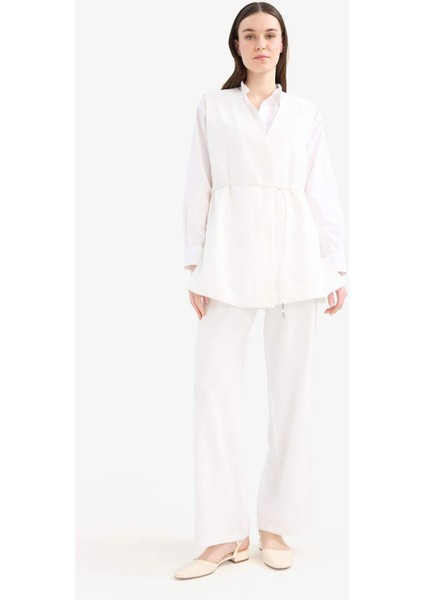 Wide Leg Basic Düz Geniş Paça Palazzo Pantolon E7979AX25SM