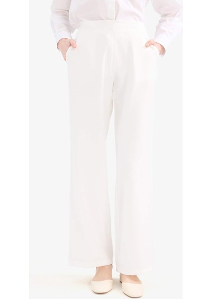 Wide Leg Basic Düz Geniş Paça Palazzo Pantolon E7979AX25SM