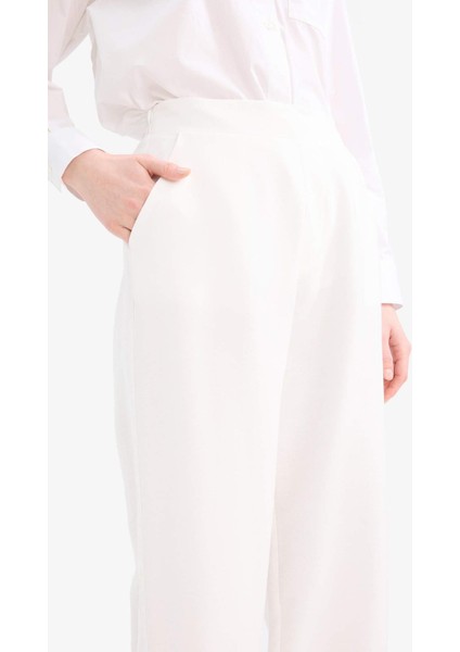 Wide Leg Basic Düz Geniş Paça Palazzo Pantolon E7979AX25SM