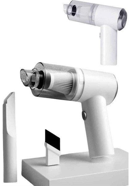 Vakumlu Araç Içi Süpürge Taşınabilir Pratik Şarjlı Temizlenebilir - MB000X-2GXCI7 modelleri