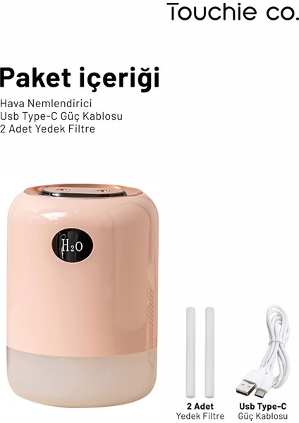 Co. Hava Nemlendirici 700 ml Ultrasonik Buhar Makinesi | TOC 1003