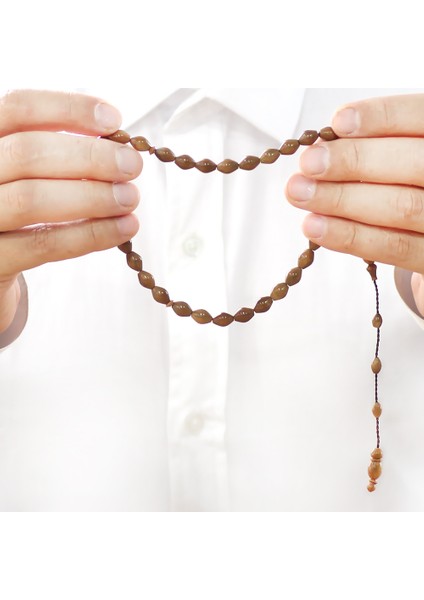 Kuka Tesbih - Sistemli - Kahverengi - Arpa Kesim modelleri