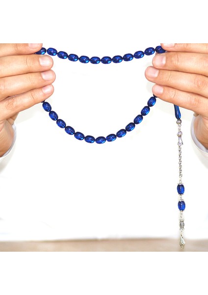 Kararmaz Metal Arnavut Zincir Püsküllü Sülün Imame Beyzi Kesim Lacivert Katalin Tesbih modelleri