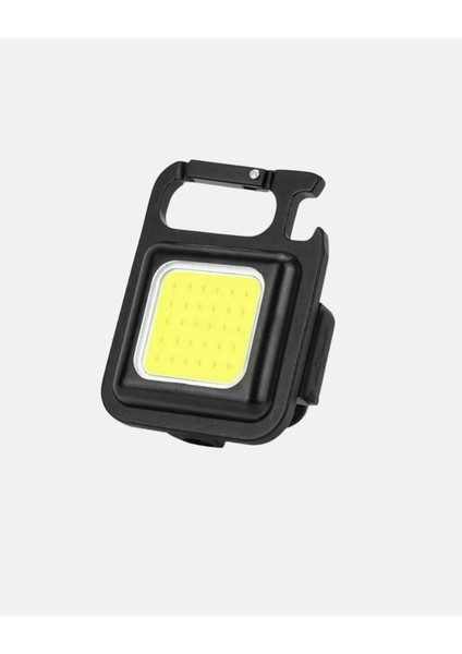 Şarjlı Cob LED Anahtarlık Fener – 4 Modlu Manyetik ve Katlanabilir Standlı - MB000X-2GVYC1 fırsatları