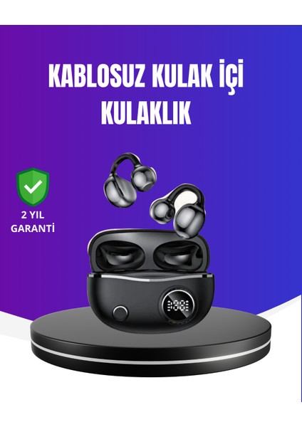 Ergonomik Klipsli Kablosuz Kulaklık – 30 Saat Pil ve Dokunmatik Kontrol Özelliğ - MB000X-2GUXY