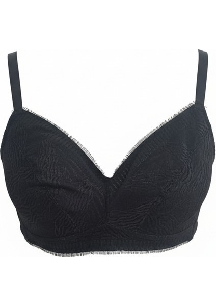 Kadın Yarım Kaplı Toparlayıcı Dantelli Siyah Renk Sütyen BB2077 fiyatları