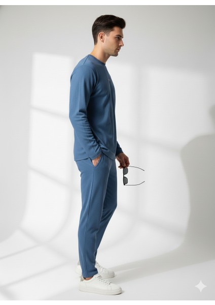 Unısex Bisiklet Yaka Kabartma Baskılı Içi Pamuklu Cepli Alt-Üst Takım fiyatları