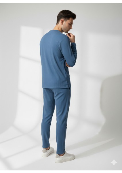 Unısex Bisiklet Yaka Kabartma Baskılı Içi Pamuklu Cepli Alt-Üst Takım modelleri