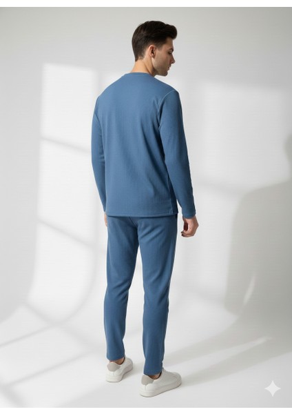 Unısex Bisiklet Yaka Kabartma Baskılı Içi Pamuklu Cepli Alt-Üst Takım fırsatları