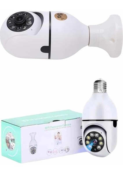 Güvenlik Kamerası Wi-Fi Özellikli 360 Derece Full Hd 1080P Ampül Kamera - MB000X-2GW7P8 fırsatları