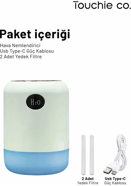 Hava Nemlendirici 700 ml Ultrasonik Buhar Makinesi | TOC 1003