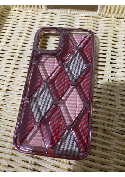 iPhone 11 Için Ultra Şık Pembe Detaylı Şeffaf ve Çift Kullanımlı Kılıf