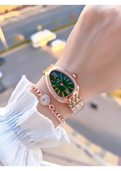 Çelik Kordon 30 mt Suya Dayanıklı Kadın Kol Saati+Bileklik BF.GF.10067.6 fiyatları