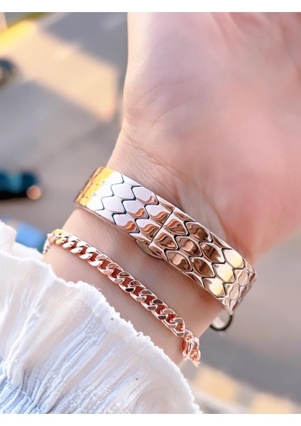 Çelik Kordon 30 mt Suya Dayanıklı Kadın Kol Saati+Bileklik BF.GF.10067.6 modelleri