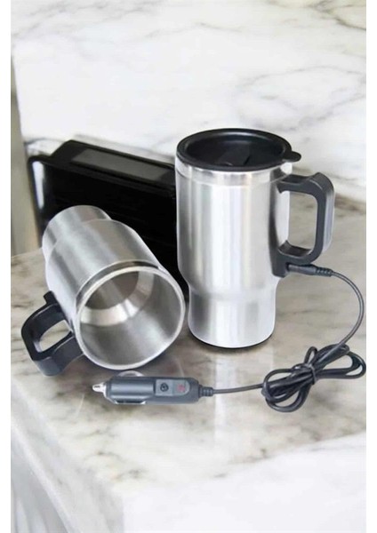 Araç Içi Çelik Su Isıtıcı Termos Bardak Çakmak Girişli Kupa Görünümlü - MB000X-2H28D8 indirimleri