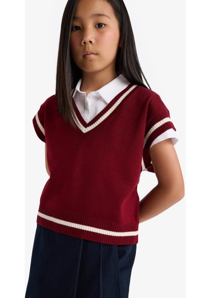 Kız Çocuk Okula Dönüş Standart Fit Triko Süveter E7709A825AU