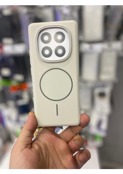 Xiaomi Note 14 Pro Plus Uyumlu Gri Şık Tasarım Ince Kılıf