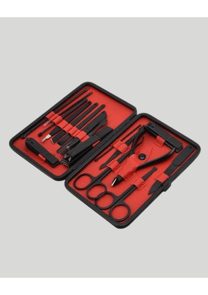 Şık Kutu Tasarımlı 17 Parça Manikür Pedikür Seti Dayanıklı ve Hijyenik - MB000X-2H4MK1 modelleri