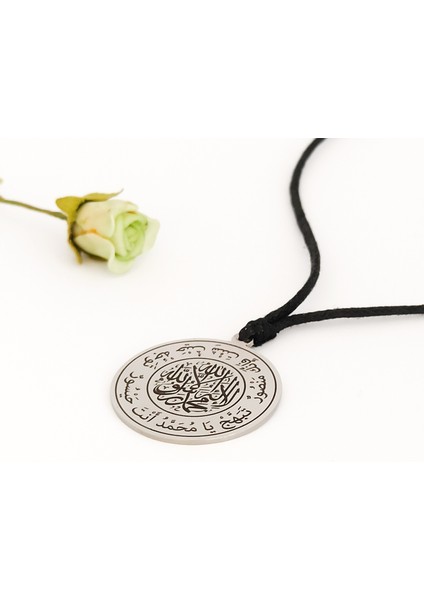 Mührü Şerif (Hz. Peygamber Mührü) yazılı kolye - Paslanmaz Çelik