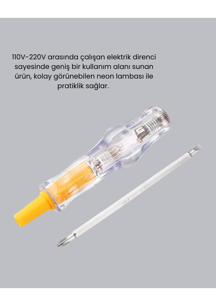 110-220V Elektrik Test Kalemi Korozyona Dayanıklı Nikel Kaplamalı - MB000X-2GVX53 fırsatları