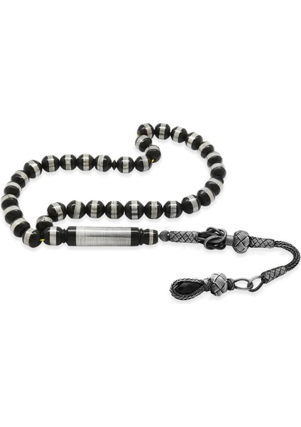 1000 Ayar Gümüş Kazaz Püsküllü Metal Sarmal Istanbul Kesim Kuka Tesbih